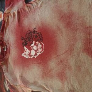 Custom made bleach glitter/skull